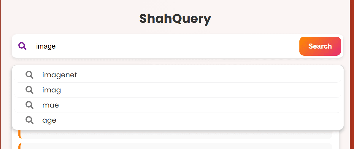 ShahQuery screenshot 2
