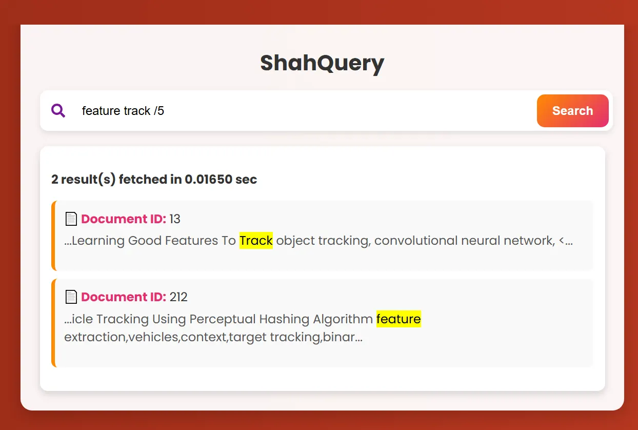 ShahQuery